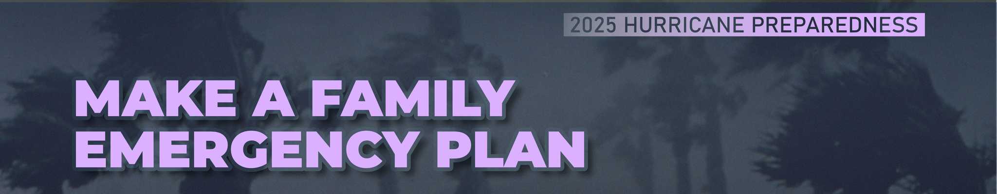 make a family emergency plan
